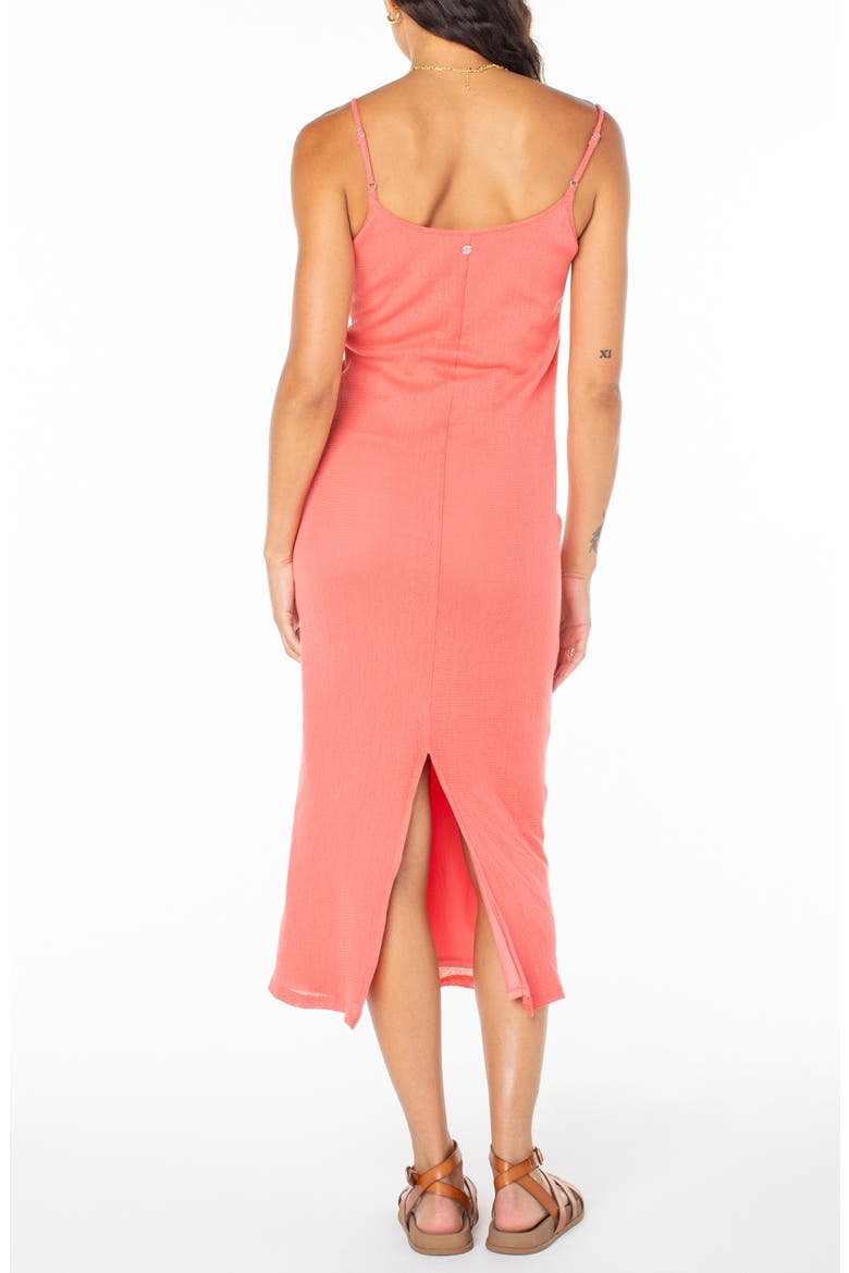 Starry Eyes Cotton Midi Dress, Alternate, color, SUGAR CORAL SOLID