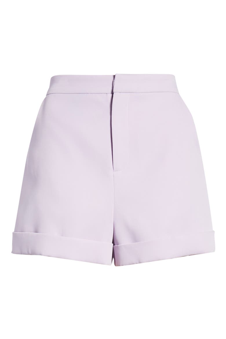High Waist Tailored Shorts, Alternate, color, LILAC