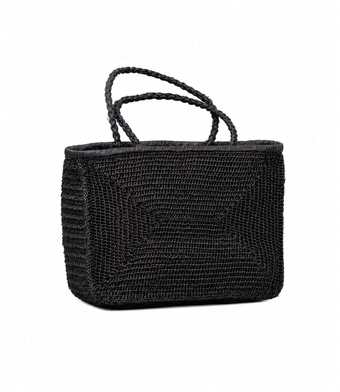 Clipa Raffia Beach Tote Bag, Alternate, color, Black