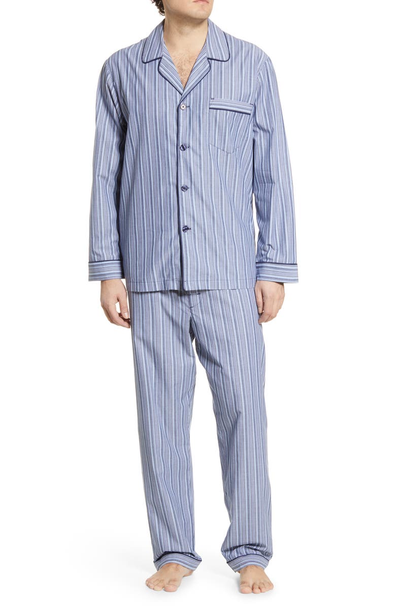 Majestic International Bedford Cotton Pajamas, Main, color, 