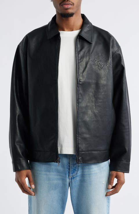 Circle of Angels Faux Leather Jacket