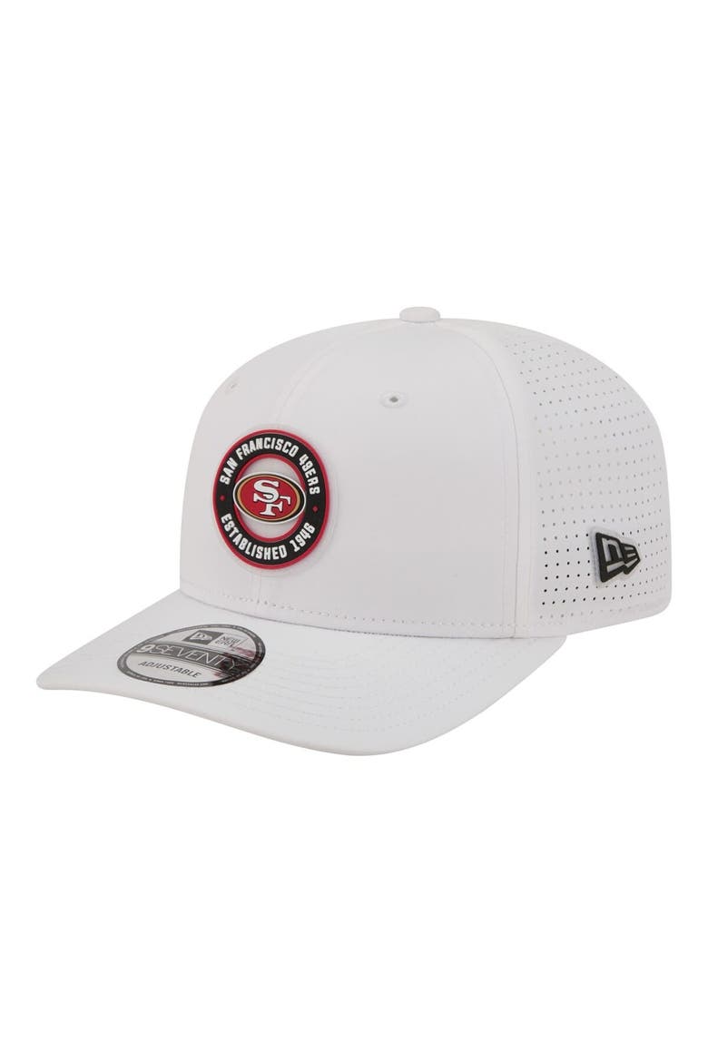 Men's New Era  White San Francisco 49ers COOLERA 9SEVENTY Adjustable Hat, Main, color, White