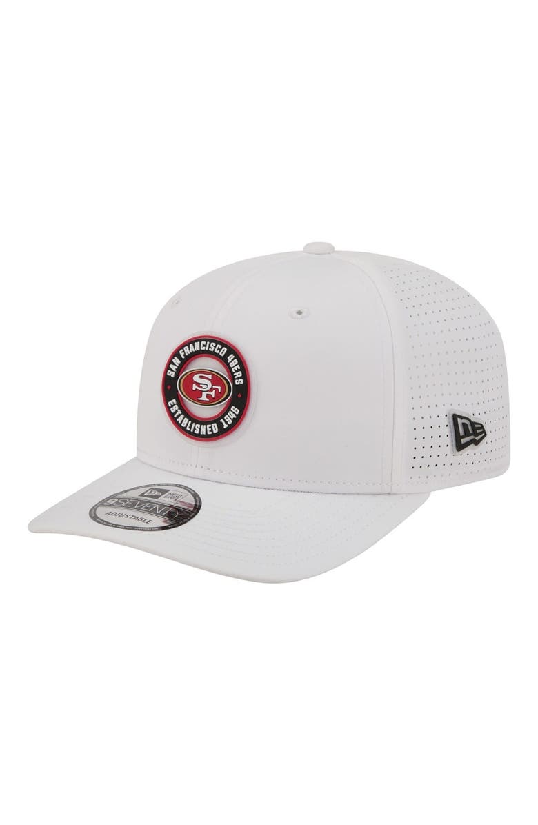 New Era Men's New Era White San Francisco 49ers COOLERA 9SEVENTY Adjustable Hat, Main, color, White