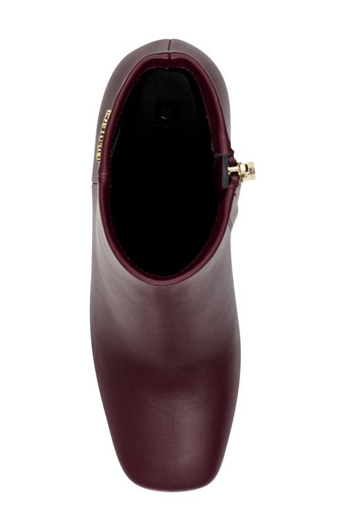 Dkny Cianna Block Heel Bootie In Burgundy