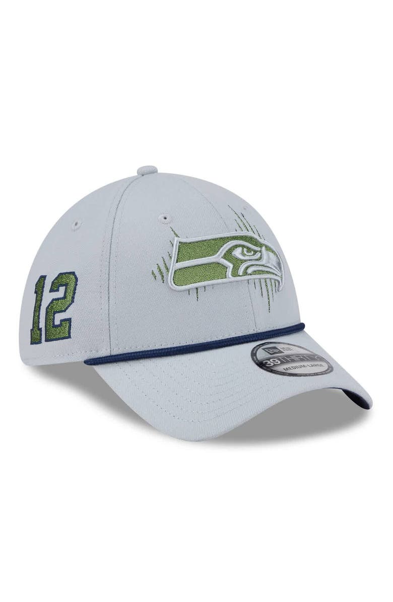 New Era Men's New Era Wolf Gray Seattle Seahawks 2025 Rivalries Collection Sideline 39THIRTY Flex Hat, Main, color,