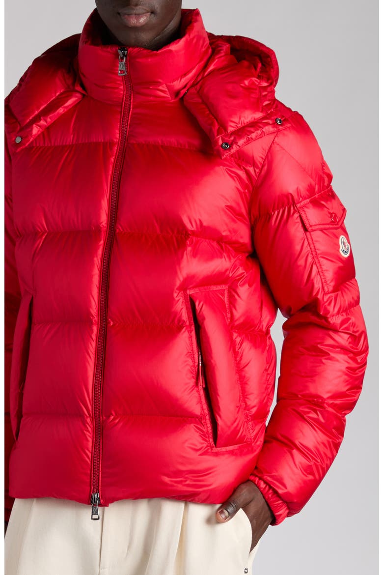 Couyere Down Puffer Jacket, Alternate, color, CHERRY RED