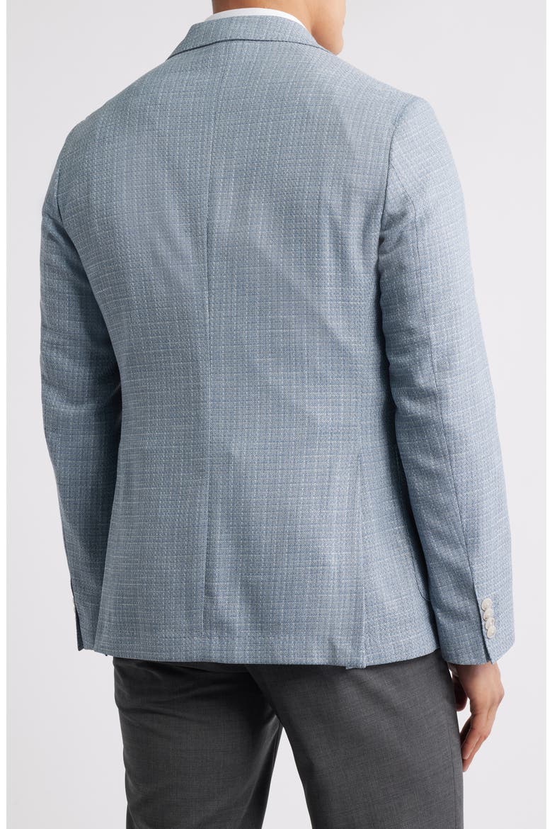 Hanry Slim Fit Textured Light Blue Sport Coat, Alternate, color, DARK BLUE