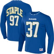 STAPLE Men's NFL x Staple Royal Los Angeles Rams Core Team Long Sleeve T-Shirt