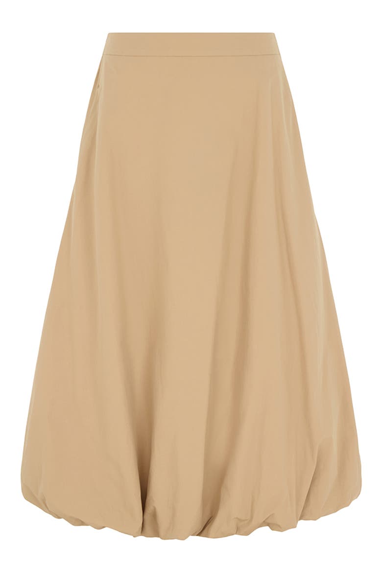 Nola Organic Cotton Bubble Midi Skirt, Alternate, color, CAMEL