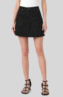 Raw Hem Denim Skirt