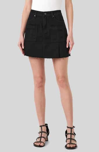 Raw Hem Denim Skirt