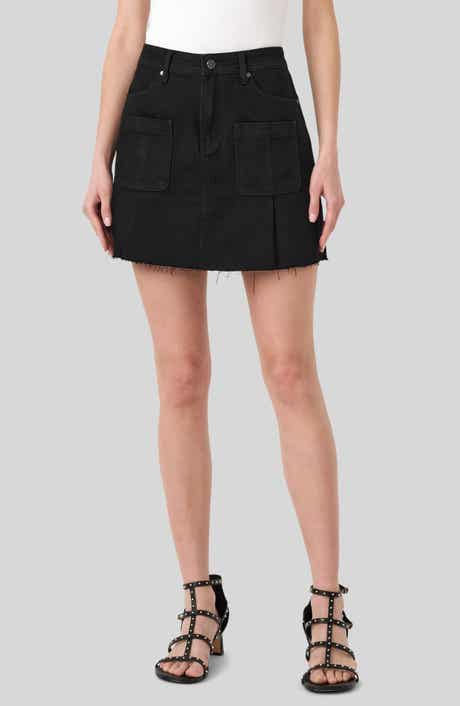 Raw Hem Denim Skirt