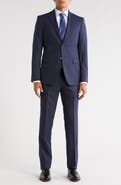John Varvatos Star USA Plaid Wool Blend Suit