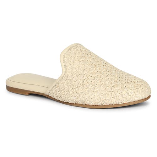 Jelavu Andrea Raffia Slip-on Mule In Bone
