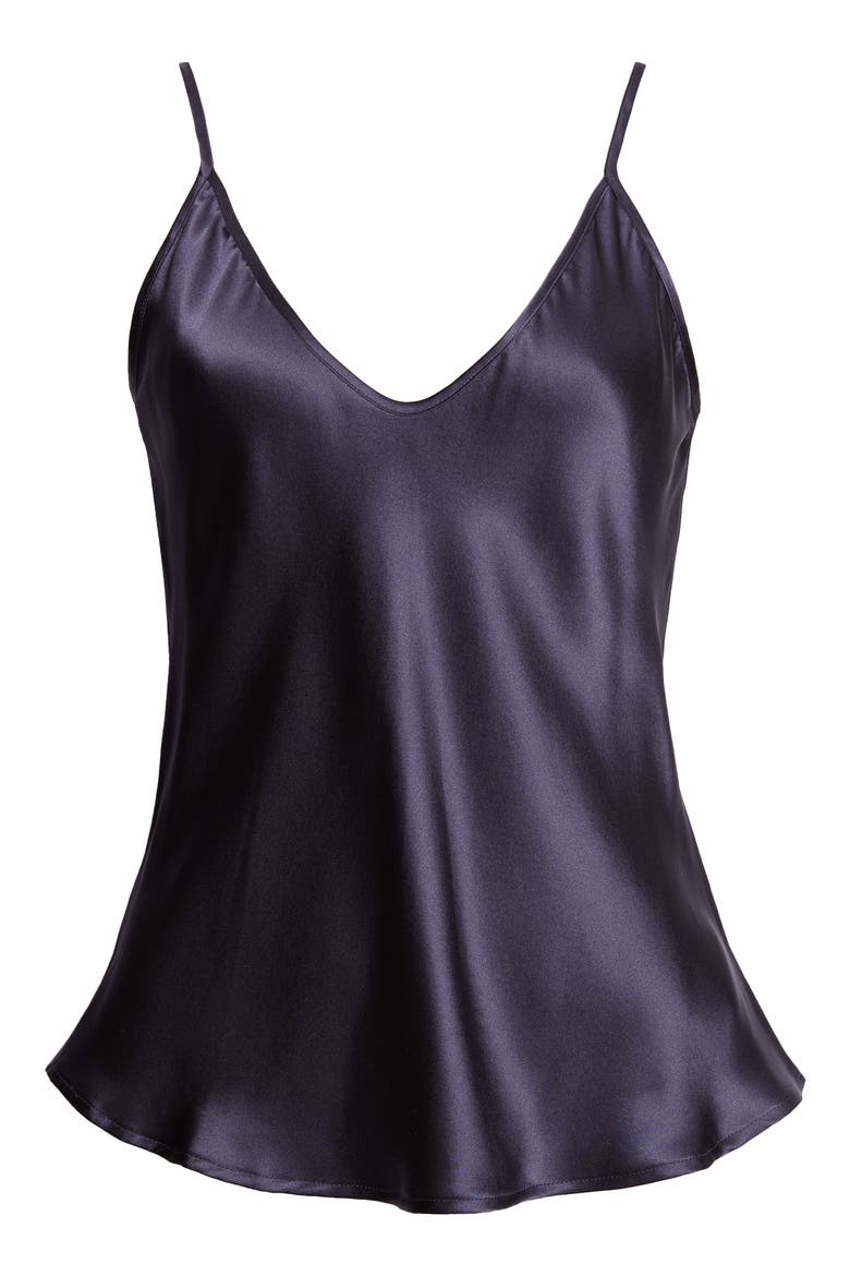 Lexi Silk Camisole, Alternate, color, BLACK