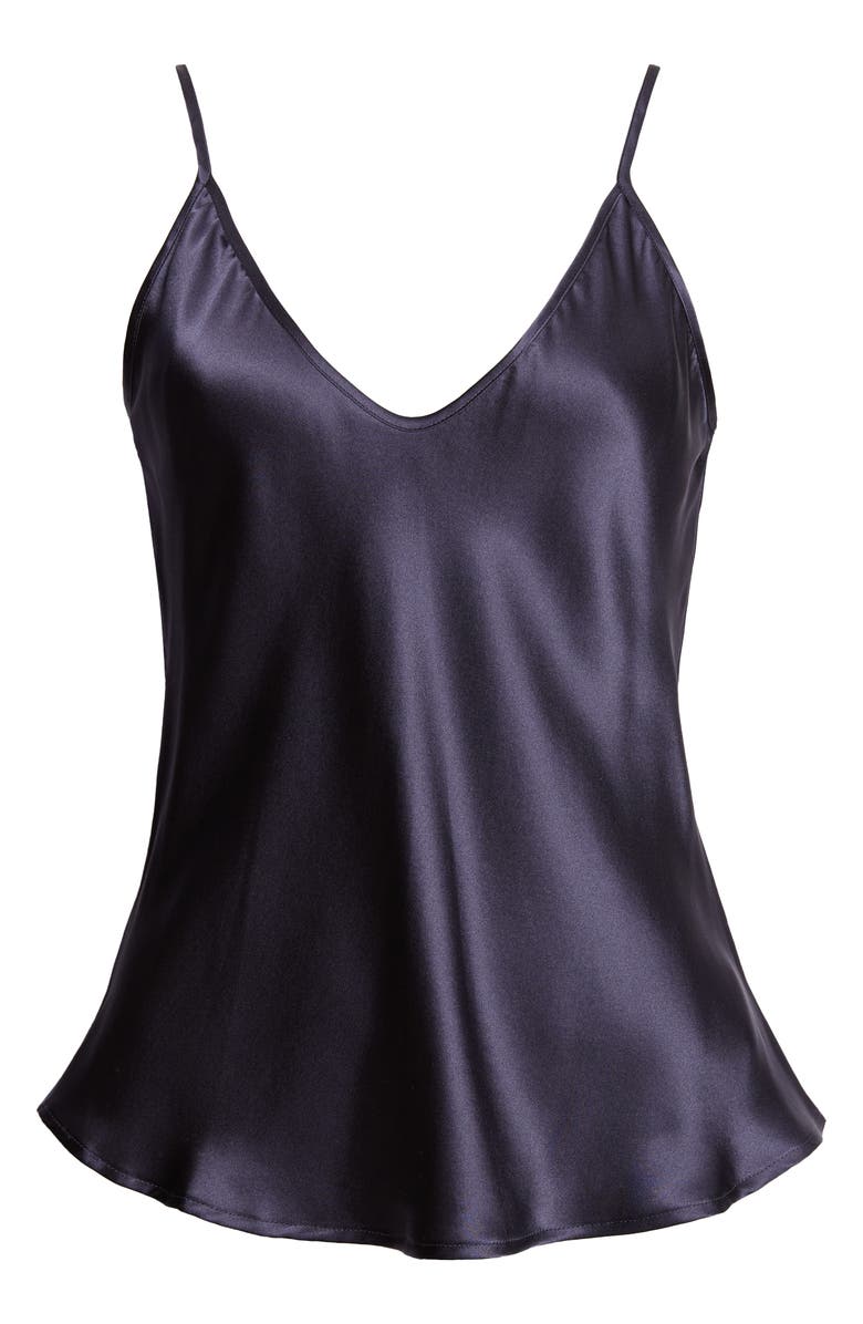 L'AGENCE Lexi Silk Camisole, Alternate, color, Black