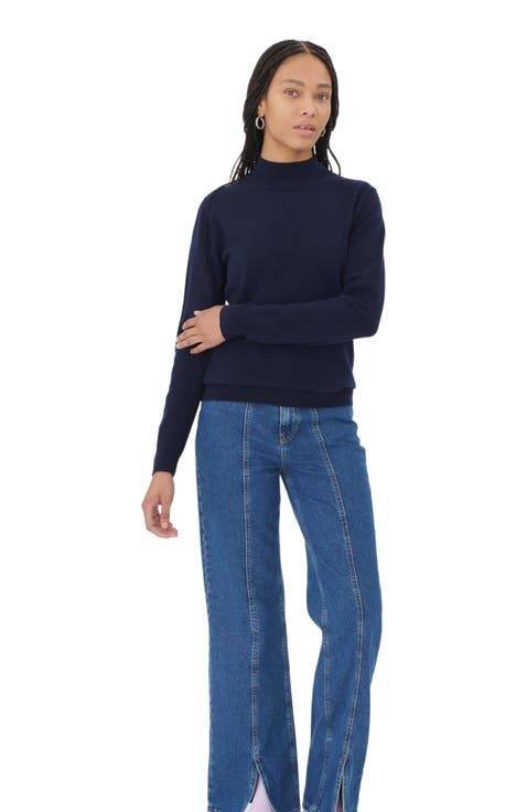 Essential Cashmere Mock Neck Sweater