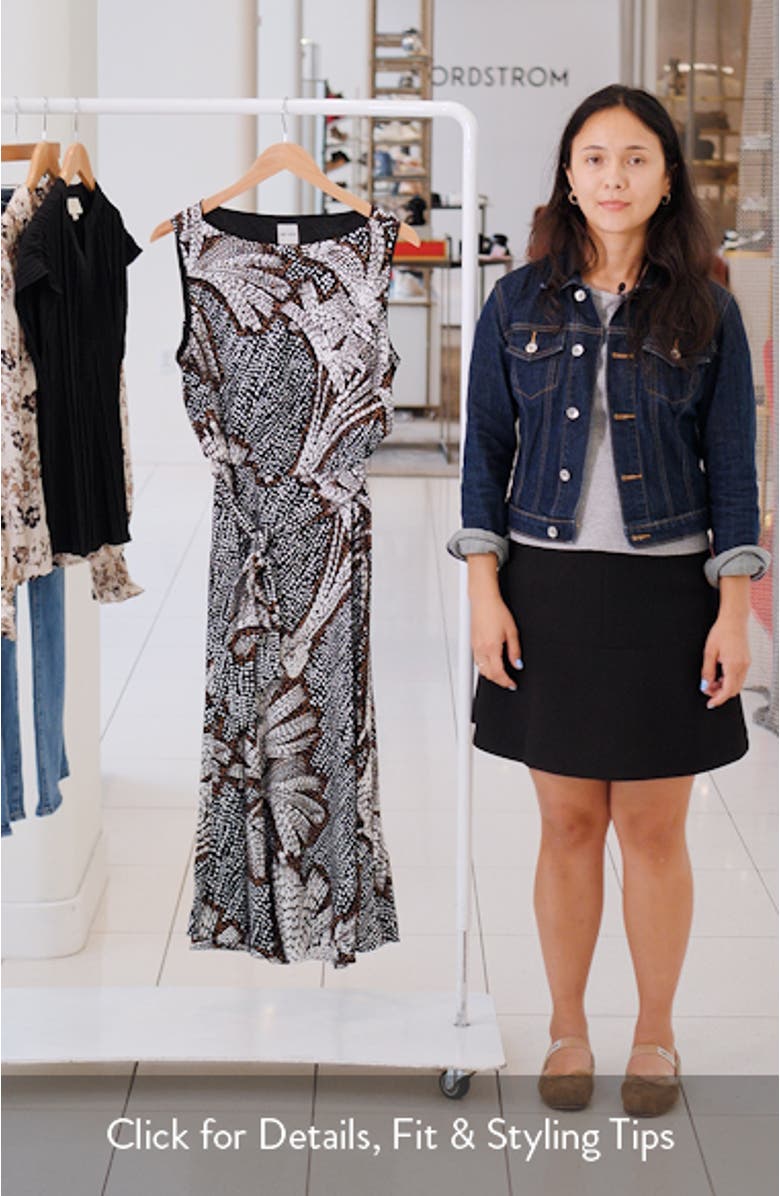 Bianca Doty Palms Sleeveless Maxi Dress, sales video thumbnail