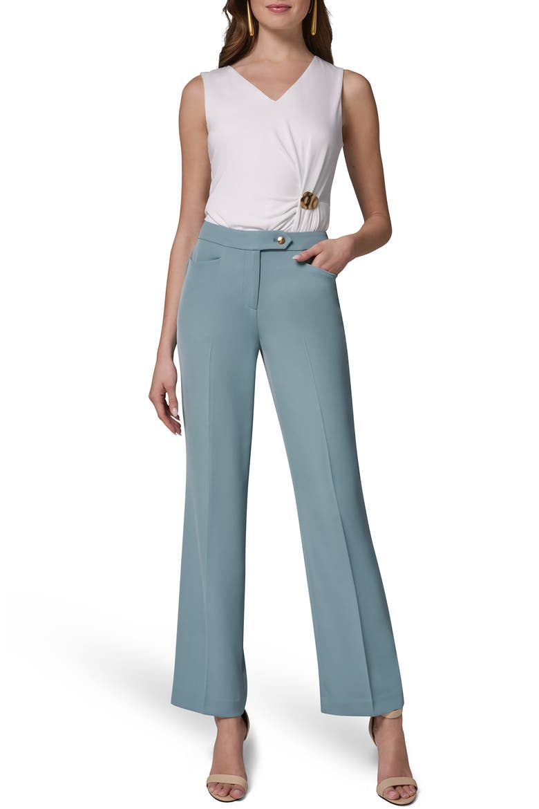 Straight Leg Ankle Pants, Alternate, color, WATERLILY