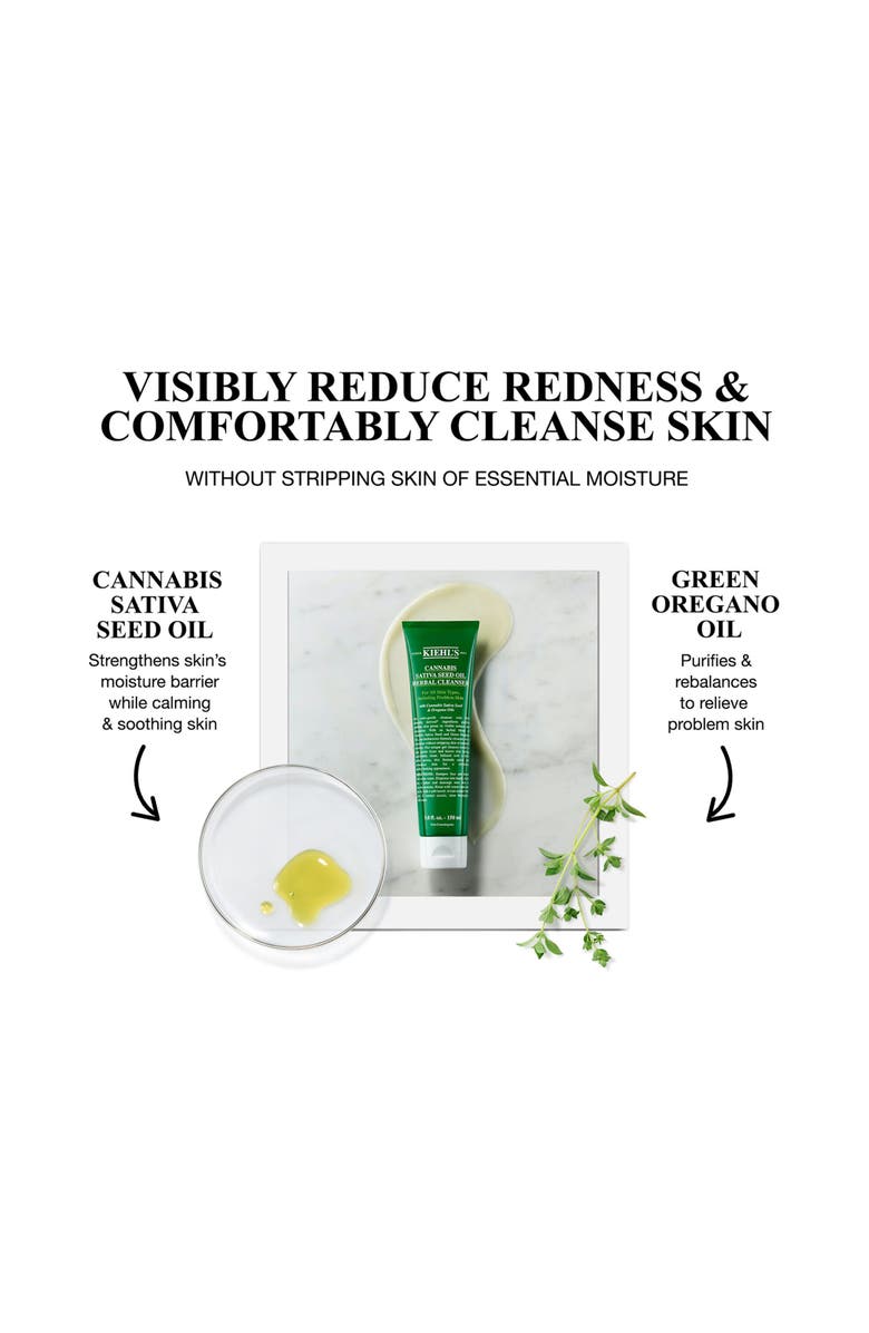 Kiehl's Since 1851 Cannabis Sativa Seed Oil Herbal Cleanser, Alternate, color, 