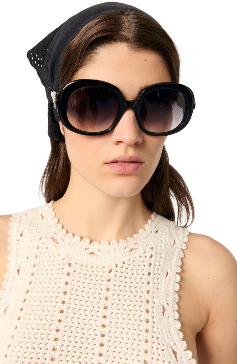 maje Crochet vest top, Alternate, color, 