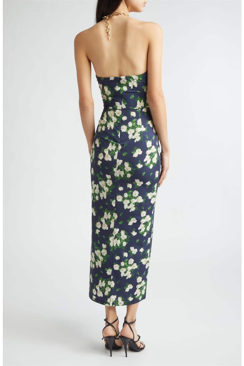 Floral Print Jersey Halter Dress, Alternate, color, MIDNIGHT MULTI