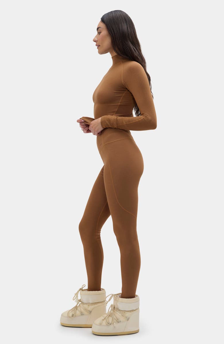 Halfdays Ruth Base Layer Leggings, Alternate, color, Nuthatch