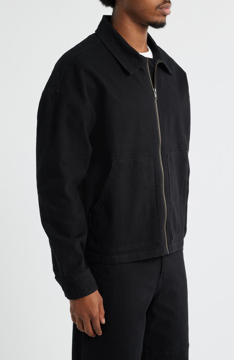 BP. Canvas Workwear Jacket, Alternate, color, Black