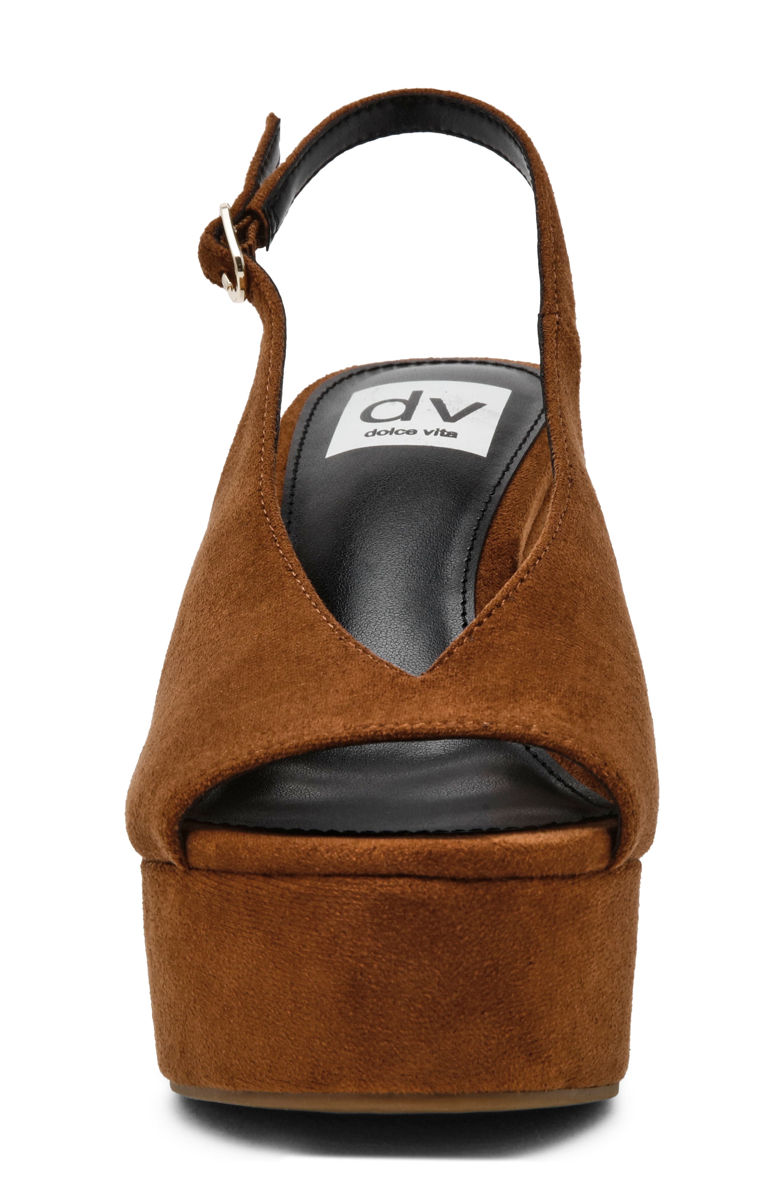 Wildan Slingback Platform Sandal, Alternate, color, CHESTNUT
