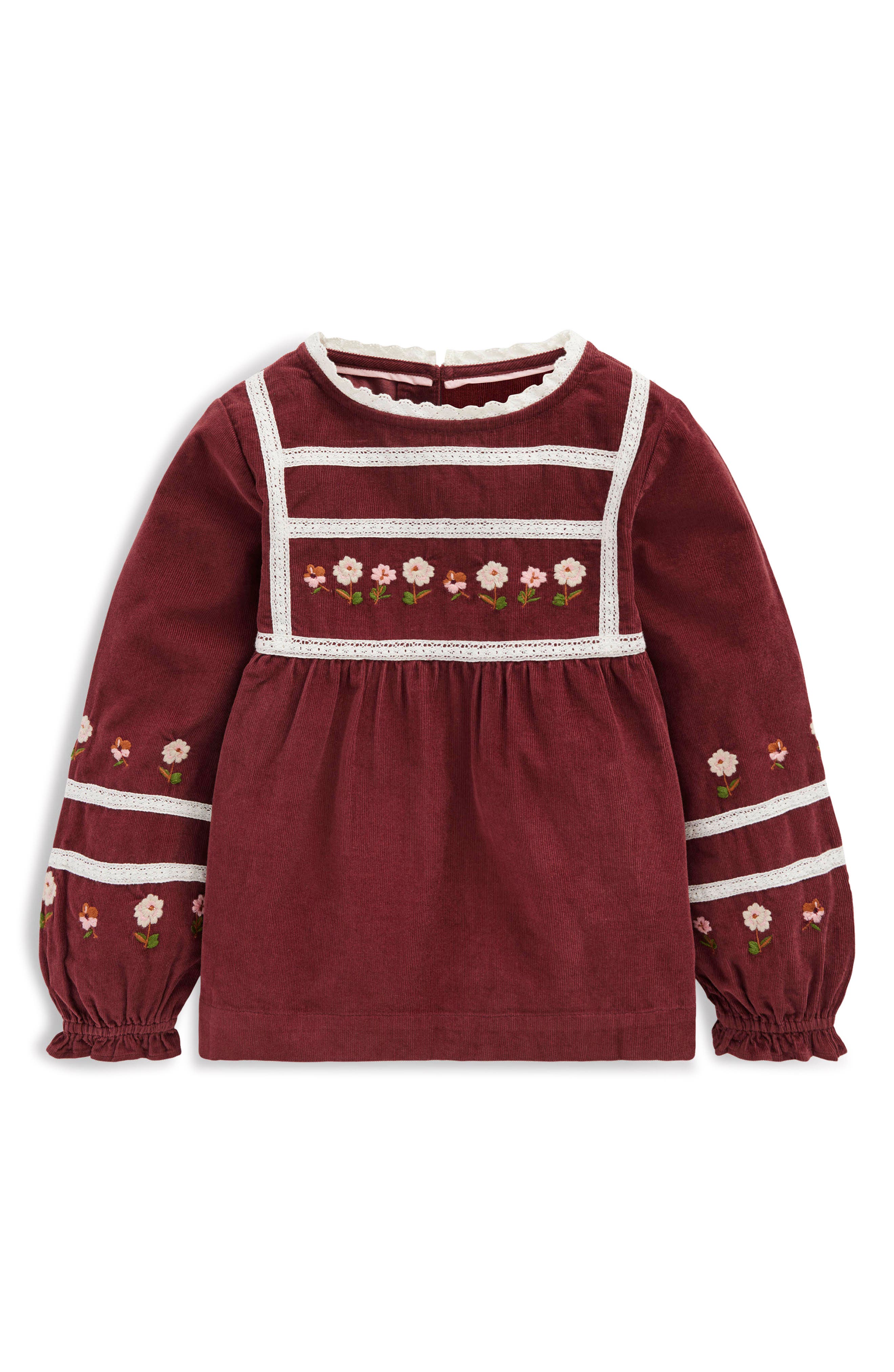 Kids' Embroidered Lace Cotton Top