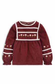 Kids' Embroidered Lace Cotton Top