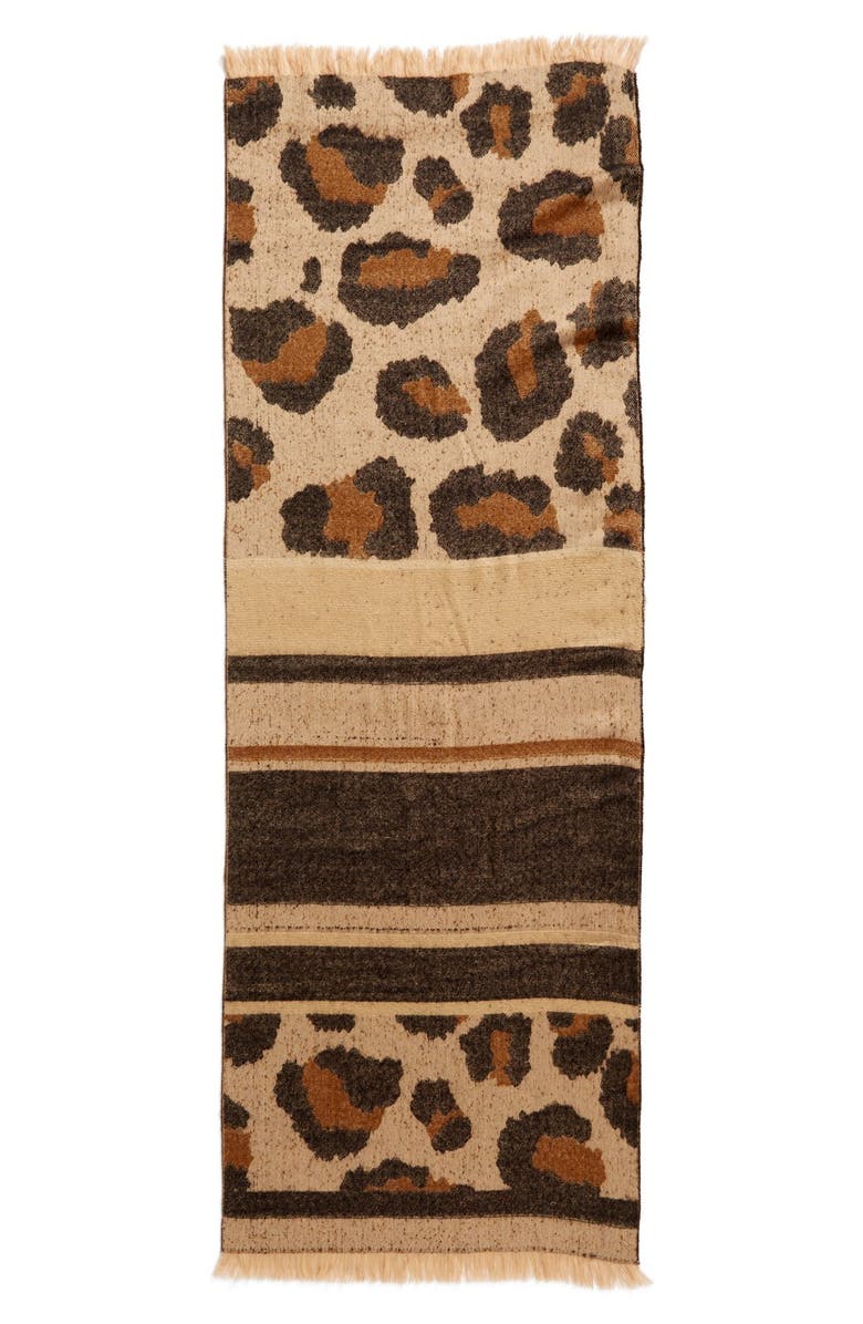 BP. Mixed Leopard Pattern Scarf, Alternate, color,