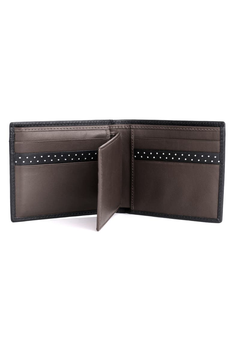 RFID Convertible Thinfold Leather Wallet, Alternate, color, BLACK