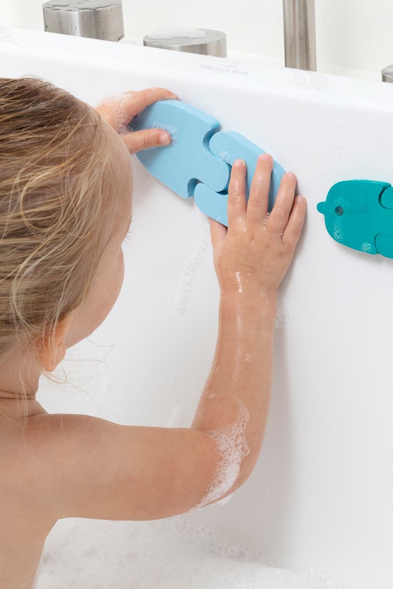 Bath Puzzle Whale Floating 3D Bath Toy Set, Alternate, color, Multi