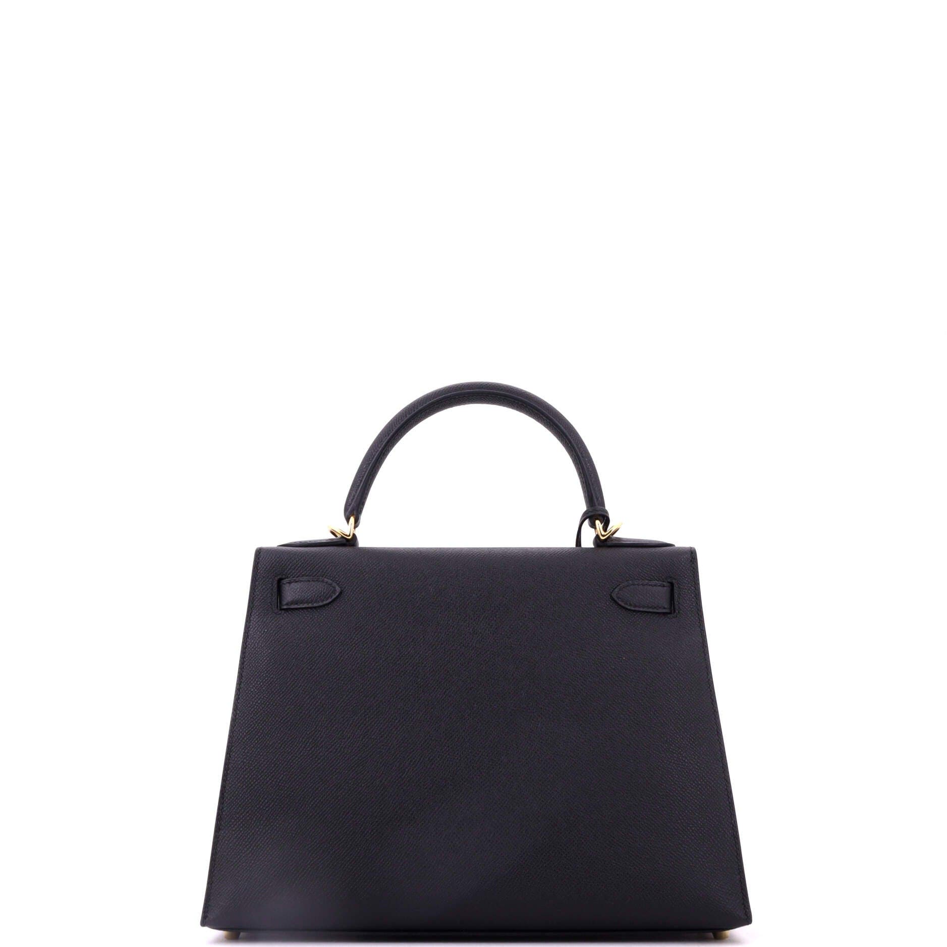Kelly Handbag Black Epsom with Gold Hardware 28, Alternate, color, Black