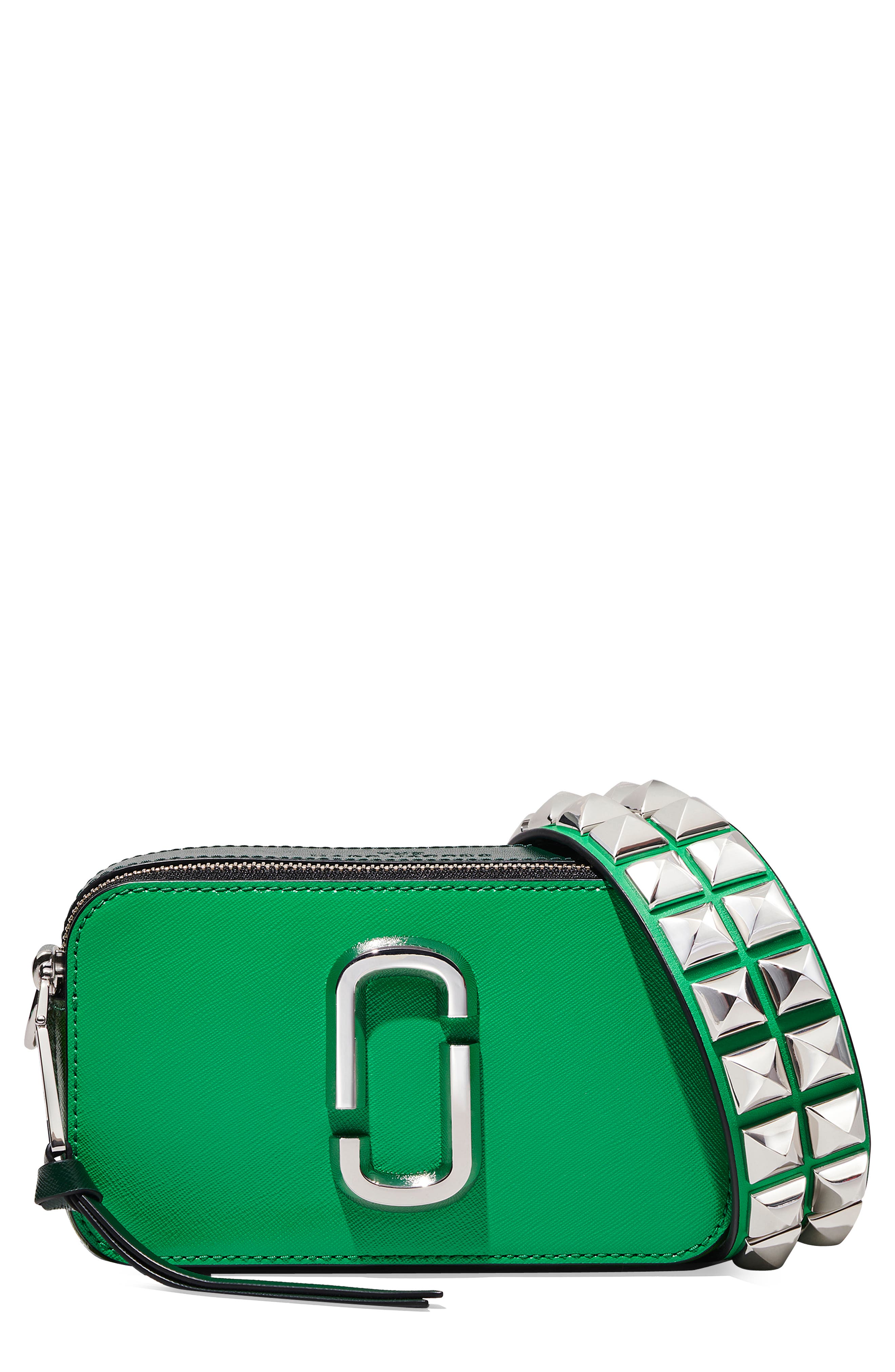 Marc Jacobs The Studded Snapshot Shoulder Bag, Main, color, 
