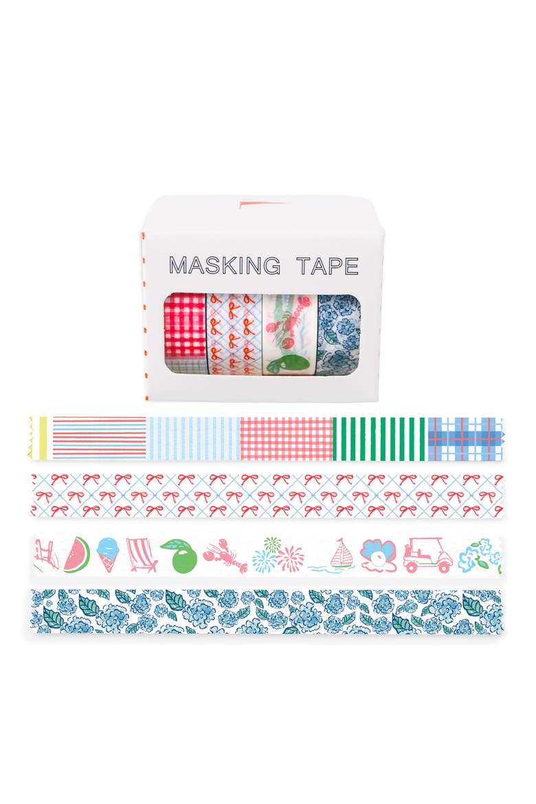 Preppy Club Masking Tape Set, Main, color, Preppy Club