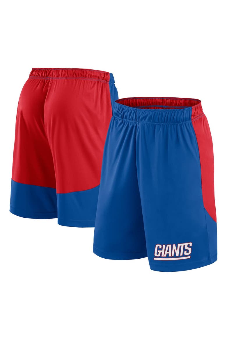 Men's Fanatics Royal/Red New York Giants Launch Shorts, Main, color, Royal