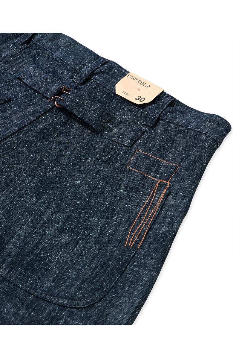 Fortela Russell Indigo Rinse Denim Trousers, Alternate, color, Blue
