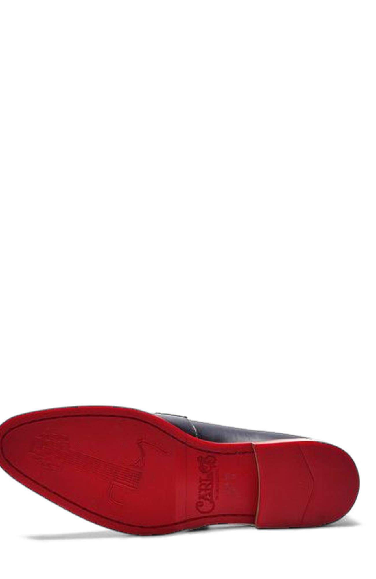 Encore Tassel Loafer, Alternate, color, Navy Blue Leather