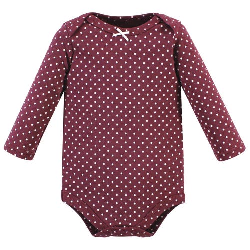 Hudson Baby Little Soft Cotton Long-sleeve One-piece 3pk