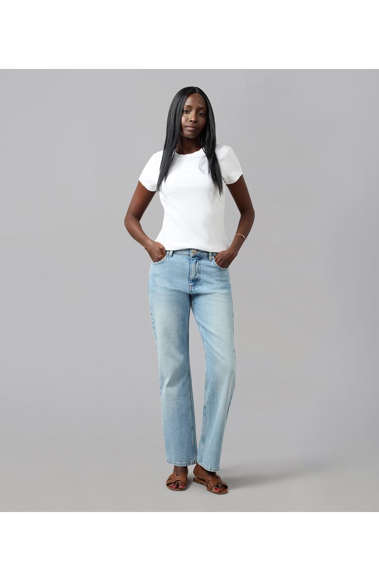 Lola Denim Denver High Rise Straight Jeans, Alternate, color, Whimsy Blue