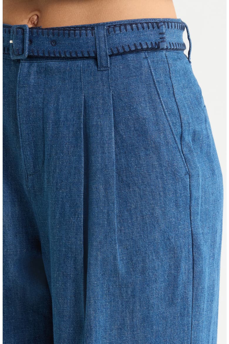Acacia High Waist Belted Jeans, Alternate, color, TIDEPOOL