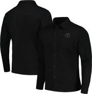 ANTIGUA Men's Antigua Black Portland Timbers Streamer Diamond Button-Up Shacket