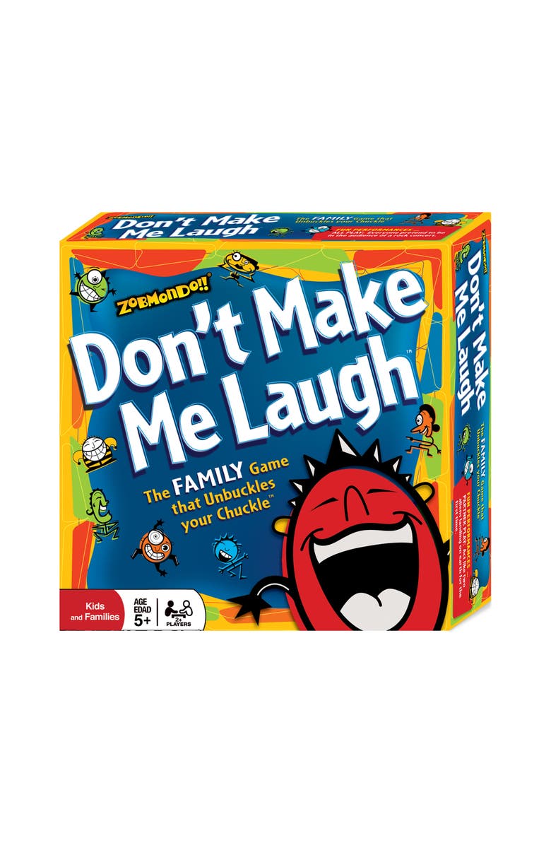 Zobmondo!! Don't Make Me Laugh! Silly Charades Party Game, Main, color, Multicolored