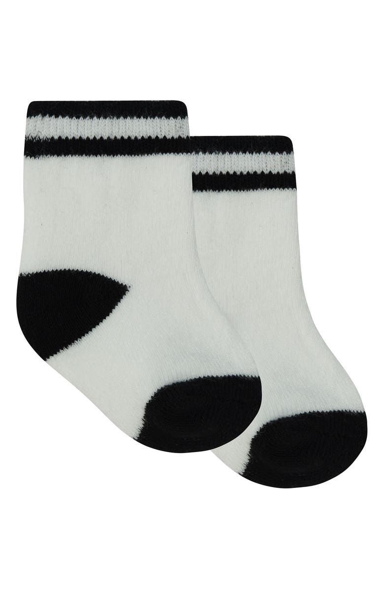 PL Baby by Petit Lem Dinosaur 3-Piece Sweatshirt, Joggers & Socks Set, Alternate, color, Black Dino