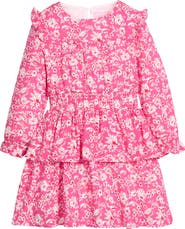 BISBY Kids' Floral Ruffle Carleton Dress
