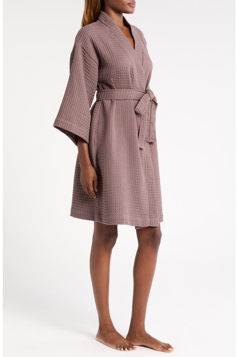 Women's Everyday Waffle Robe, Alternate, color, GREY PLUM