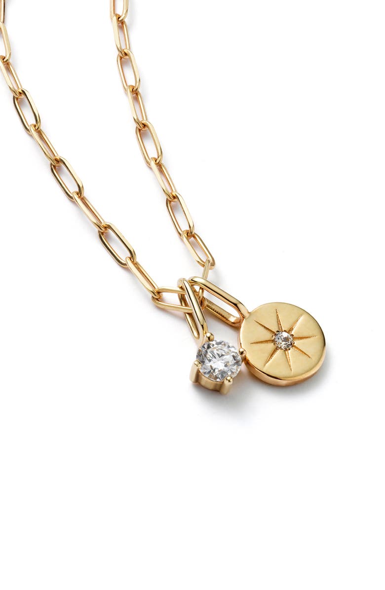 Ana Luisa Gold Diamond Necklace - Gold Diamond Star Necklace, Alternate, color, 