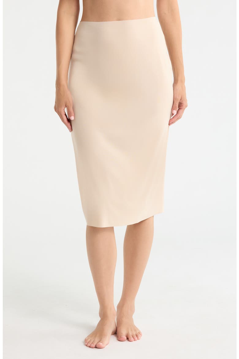 Invisible Edge Slip Skirt, Main, color, BEIGE SMOKE